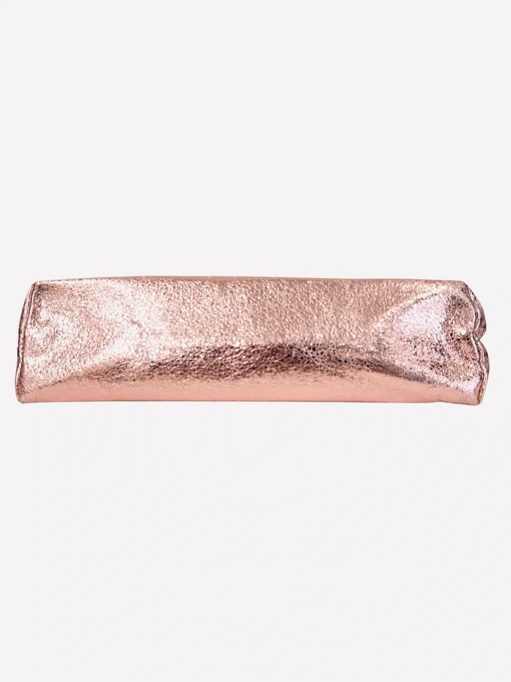 Victoria Secret Rose Gold Glitter Bling Metallic Stars Studded Makeup Bag Pouch